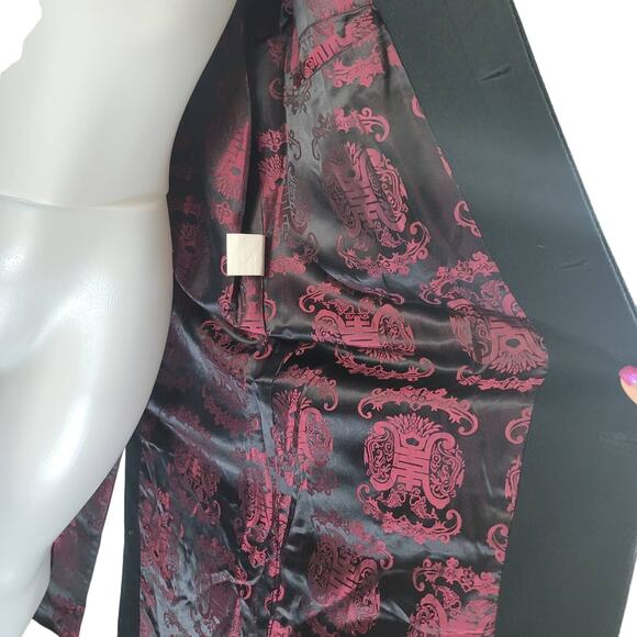 Artistic Palace 100% Cashmere Long Button Coat W/ Silky Coat Bag L - Picture 6 of 13